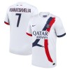 Maillot de Supporter Paris Saint-Germain Kvaratskhelia 7 Extérieur 2024-25 Pour Homme